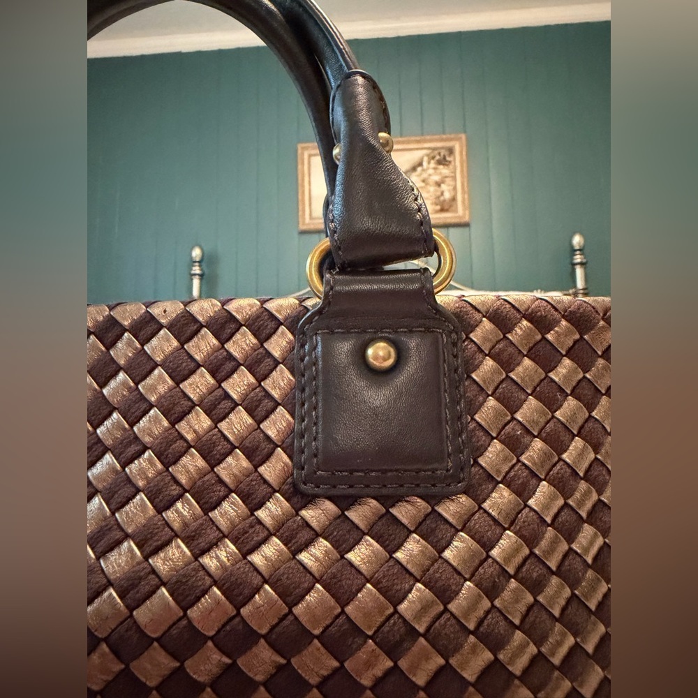 Banana Republic woven leather bag - Picture 3 of 6